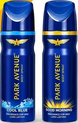 Park Avenue Deo Body Spray (Cool Blue / Good Morning), QAR 18.00 at Rawabi Hypermarket