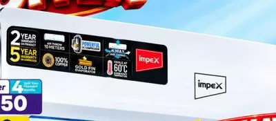 Impex split AC 1.5 ton, QAR 1,399.00 at Paris Hypermarket