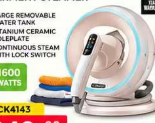 CLIKON PREMIUM SMART GARMENT STEAMER, QAR 249.00 at Marza Hypermarket
