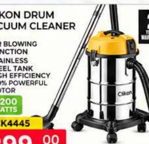 CLIKON DRUM VACUUM CLEANER, QAR 299.00 at Marza Hypermarket