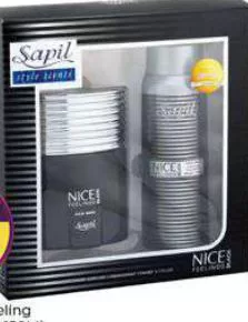 Sapil Nice Feeling Edt + Deo, QAR 35.00 at Paris Hypermarket