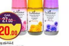 Enchanteur Roll On Deo 50ml x 3pcs, QAR 20.00 at Paris Hypermarket