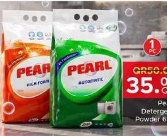 Pearl Detergent Powder, QAR 35.00 at Family Food Centre