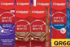 Colgate Optic White Toothpaste Assorted, QAR 25.00 at Family Food Centre