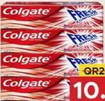 Colgate Fresh Confidence Toothpaste, QAR 10.00 at Family Food Centre