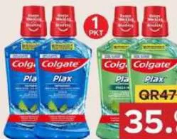 Colgate Plax Mouthwash, QAR 35.00 at Family Food Centre