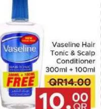 Vaseline Hair Tonic & Scalp Conditioner, QAR 10.00 at Family Food Centre
