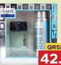 Sapil Solid Edt + Deo Spray, QAR 42.00 at Family Food Centre