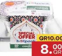 Hotpack Aluminium Container With Lid, QAR 8.00 at Family Food Centre