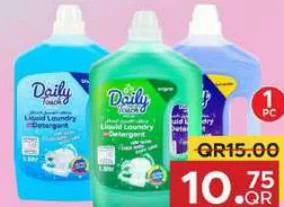 Daily Touch Liquid Laundry Detergent, QAR 10.75 at Family Food Centre