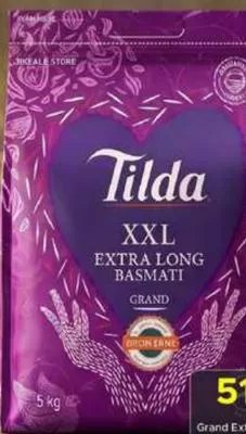 Tilda XXL Extra Long Basmati Rice, QAR 51.00 at Family Food Centre