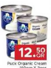 Puck Organic Cream, QAR 12.50 at Family Food Centre
