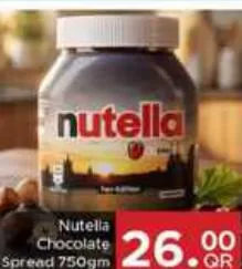 Nutella Chocolate Spread, QAR 26.00 at Family Food Centre