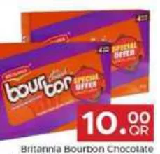Britannia Bourbon Chocolate Cream Biscuits, QAR 10.00 at Family Food Centre