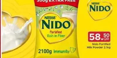 Nido Fortified Milk Powder, QAR 58.50 at Family Food Centre
