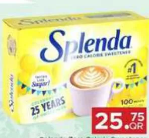 Splenda Zero Calorie Sweetener, QAR 25.75 at Family Food Centre
