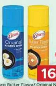 Crisco Butter Flavor / Original No-Stick Cooking Spray, QAR 16.75 at Family Food Centre