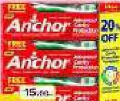 Anchor Any Cavity Prot Paste 135gm+100gm, QAR 10.00 at Mark and Save