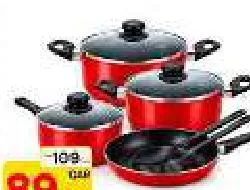Classic Non Stick Cookware 9pcs Set, QAR 89.00 at Mark and Save
