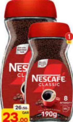 Nescafe Classic Coffee, QAR 23.00 at Paris Hypermarket
