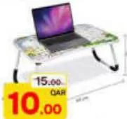 Laptop Folding Desk B5-10, QAR 10.00 at Paris Hypermarket