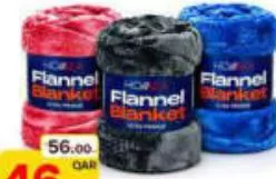 Homea Flannel Blanket, QAR 46.00 at Paris Hypermarket