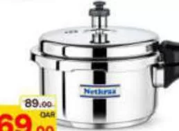Nethraa Stainless Steel Pressure Cooker, QAR 69.00 at Paris Hypermarket