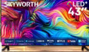 Skyworth 43inch Tv QLED 43q5600h, QAR 899.00 at Paris Hypermarket