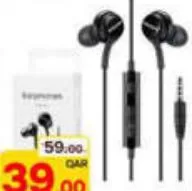 Samsung Earphone 3.5mm Black Eola500bbegww, QAR 39.00 at Paris Hypermarket