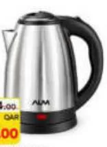 Alm Electric S/Steel Kettle 1.8ltr, QAR 30.00 at Paris Hypermarket