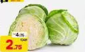 Cabbage, QAR 2.75 at Paris Hypermarket