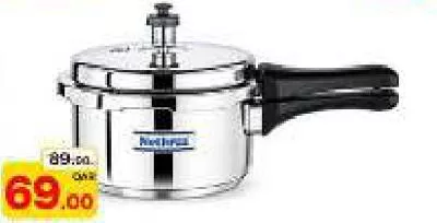 Nethraa Stainless Steel Pressure Cooker 2ltr, QAR 69.00 at Paris Hypermarket