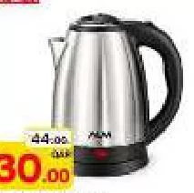Alm Electric S/Steel Kettle 1.8lt, QAR 30.00 at Paris Hypermarket