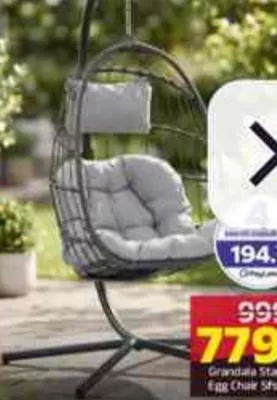 Grandala Stand Egg Chair, QAR 779.00 at Family Food Centre