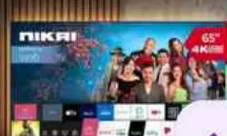 Nikai 65" 4K UHD Android HDR Smart TV, QAR 1,299.00 at Family Food Centre