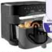 Tefal Oil Less Fryer Dual Easy Fry Black Basic 2700W 8.3Ltr, QAR 419.00 at Family Food Centre