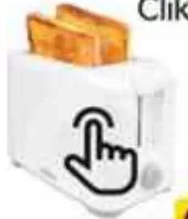 Clikon 2 Slice Bread Toaster 700W Ch2436, QAR 45.00 at Family Food Centre
