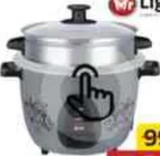 Mr. Light Rice Cooker 1.8Ltr Mr 2585, QAR 79.00 at Family Food Centre