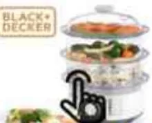 Black & Decker Food Steamer 10L-56000-B5, QAR 135.00 at Family Food Centre