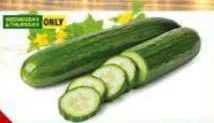 Cucumber, QAR 2.75 at Paris Hypermarket