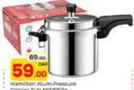 Hamilton Alum Pressure Cooker, QAR 59.00 at Paris Hypermarket