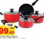 Home Way 8pcs Nonstick Cookware Set, QAR 99.00 at Paris Hypermarket