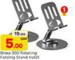 Brass 360 Rotating Folding Stand, QAR 5.00 at Paris Hypermarket