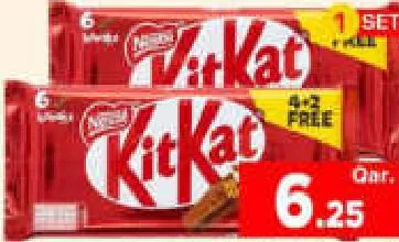 Kit Kat 2Finger, QAR 6.25 at Mark and Save