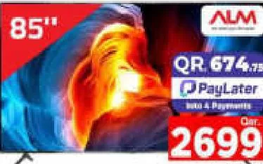 Alm 85in Smart 4K UHD Tv, QAR 2,699.00 at Mark and Save