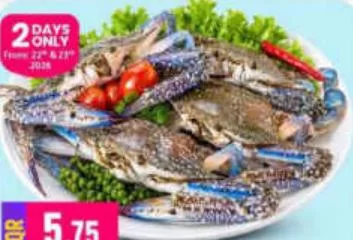 Crab Male, QAR 5.75 at Marza Hypermarket