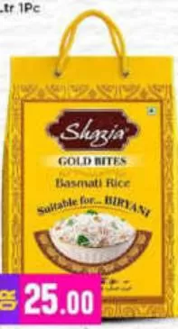 Shazia Gold Bites Basmati Rice, QAR 25.00 at Marza Hypermarket