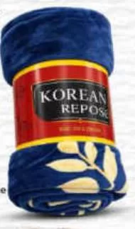 Korean Repose Fleece Blanket 210x230, QAR 19.00 at Marza Hypermarket