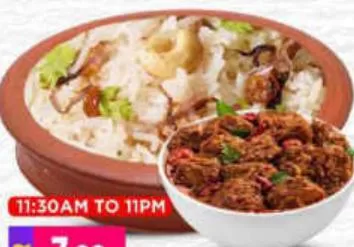 Ghee Rice + Chicken Chukka, QAR 7.00 at Marza Hypermarket