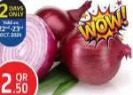 Onion, QAR 2.50 at Safari Hypermarket
